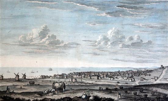 Lambert after Canot Lamberts Correct View of Brighthelmston in 1765, 16 x 24in.